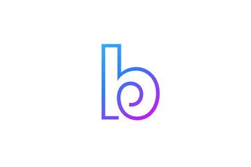 Letter B logo icon design template elements