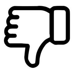 Simple Line Thumbs Up Hand Gesture Symbol Social Media Icon
