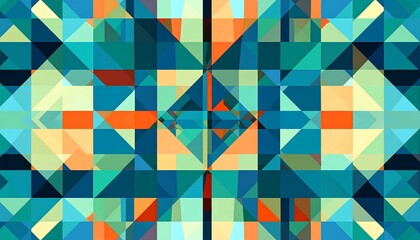 Abstract geometric pattern of interlocking triangles