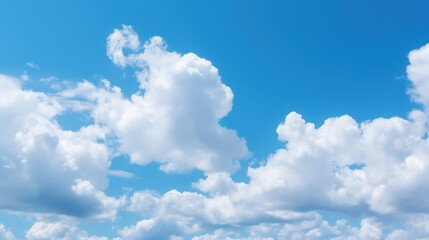 clouds, fluffy, cumulus, azure sky, wispy, atmospheric, scenic, natural, celestial, peaceful, tranquil
