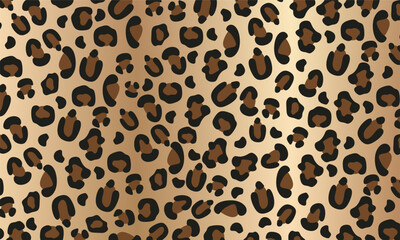  Leopard skin pattern. Animal print for Textile Design, animal leather seamless design. Vector Illustration.