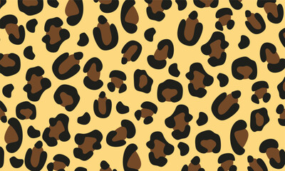  Leopard skin pattern. Animal print for Textile Design, animal leather seamless design. Vector Illustration.