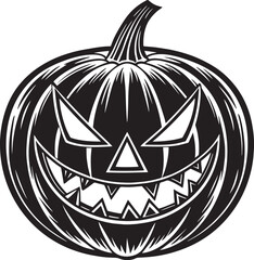 Halloween Pumpkin Silhouette Clipart 