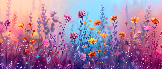 grass in the morning