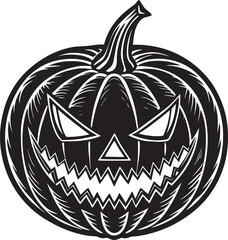 Halloween Pumpkin Silhouette Clipart 