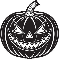 Halloween Pumpkin Silhouette Clipart 