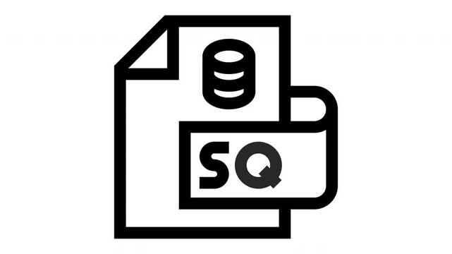 SQL minimalist line animation
