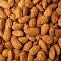 Fototapeta premium Close-up of many almonds