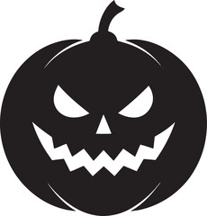 Halloween Pumpkin Silhouette Clipart 