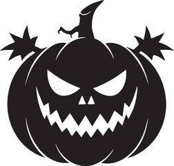 Halloween Pumpkin Silhouette Clipart 