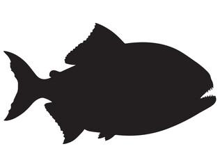 PIRANA FISH SILHOUETTE