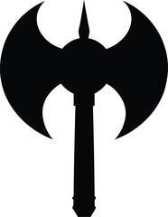 viking battle axe silhouette