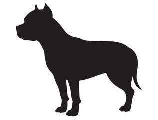 PITBULL DOG SILHOUETTE