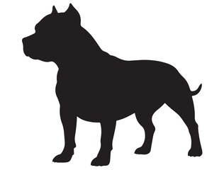 PITBULL DOG SILHOUETTE