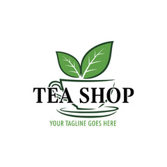 Tea logo vector design template