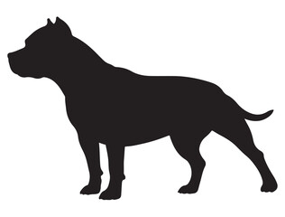 PITBULL DOG SILHOUETTE