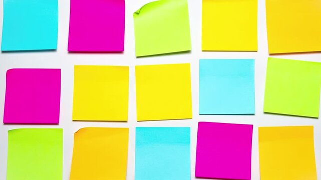 Colorful Post it Notes Background
