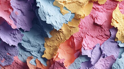 Abstract textured surface with pastel colors