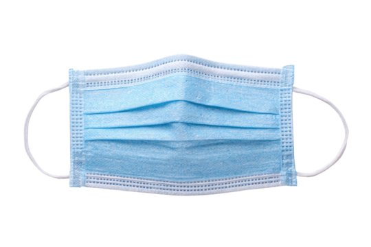 Light-blue disposable face mask (5)