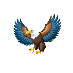 Obraz premium american bald eagle flying