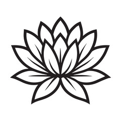 vector lotus flower illustration