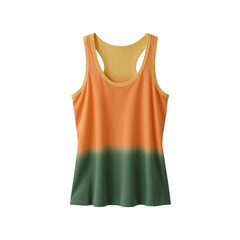 Ombre tank top sportswear design showcasing a blend of style and performance apparel for active