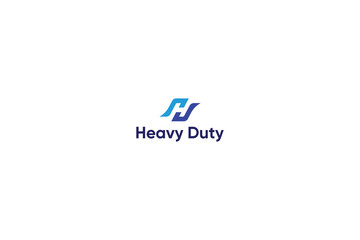 Letter H new heavy duty modern logo 