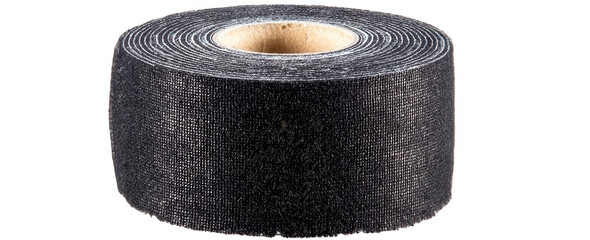 Rolled black textured tape