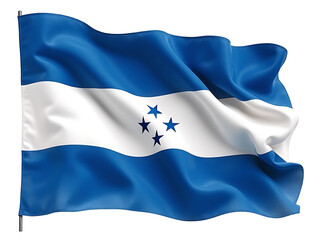 flag of Honduras with watercolor. water color flag. watercolor painting. national flag painting