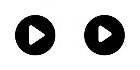 Two abstract, circular, dark shapes with faint, speckled light