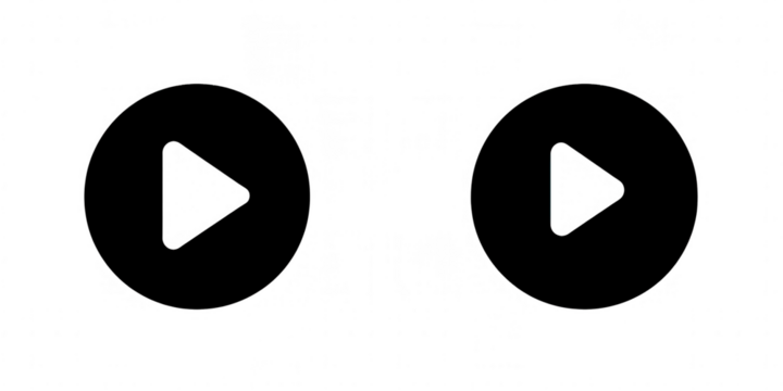 Two abstract, circular, dark shapes with faint, speckled light