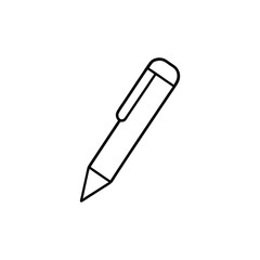 Minimalist Pen Illustration for Writing and Design Projects Simple Icon of a Pen for Creative Uses Clean and Modern Pen Graphic