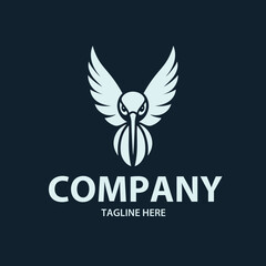 Bird logo vector design. Flying bird logo design