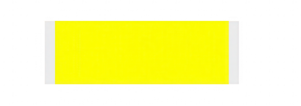 Bright yellow rectangle with thin white borders
