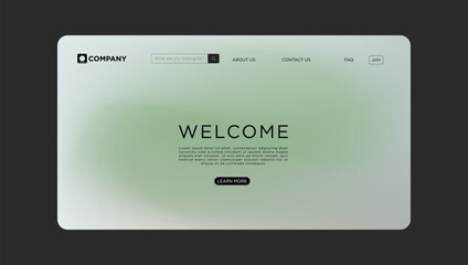 Sleek website template welcomes users with clean modern design and intuitive navigation features