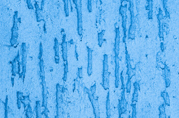Background of blue facade plaster. Background of monolithic decorative plaster. Silicate-cement plaster for walls.
