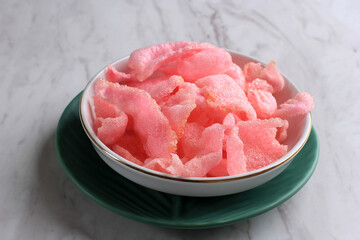 Kerupuk Merah Padang or Karupuak