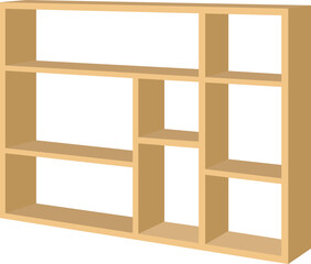 Modular wooden shelving unit for stylish storage and display perfect for modern home organization
