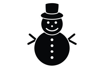 snowman vector icon