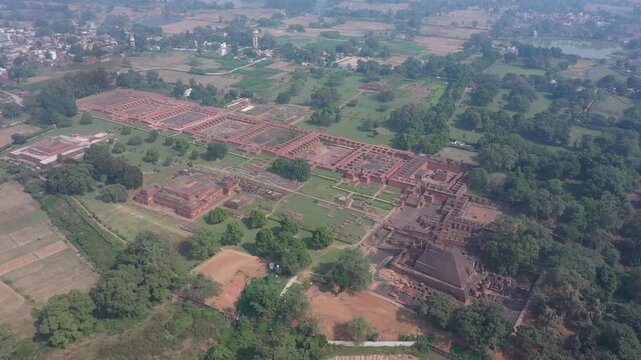 Ruins of Nalanda University, Nalanda, Bihar, India