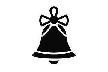 christmas bell vector icon