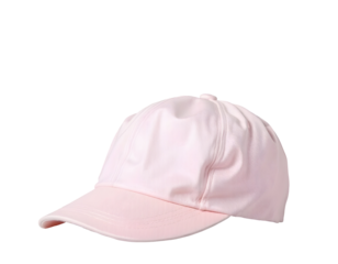 Pink Baseball Cap on Transparent Background