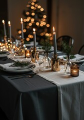 Festive Christmas Dinner Table