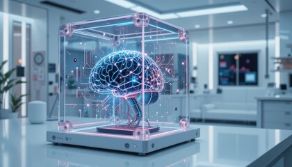 Network servers and hubs connect various computer equipment in an industrial business technology setting
