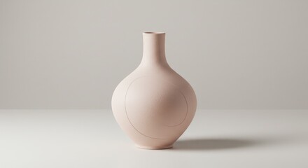 Graceful ceramic vase with a minimalist, refined design