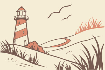 lighthouse on the beach