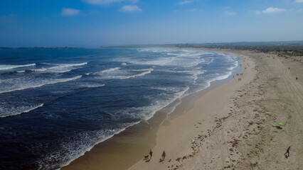 Praia de peniche vista drone