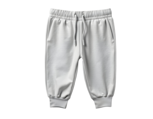 White Cropped Sweatpants for Toddlers Comfortable and Stylish Apparel