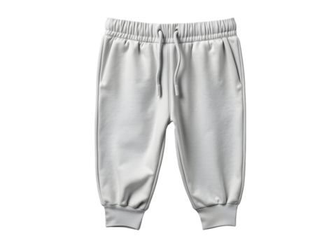 White Cropped Sweatpants for Toddlers Comfortable and Stylish Apparel