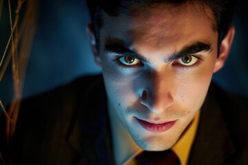 Ambitious Young Professional Faces Entanglement Amidst Dramatic Shadows